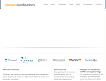 Tablet Screenshot of emergentsearchpartners.com